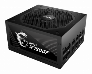 MSI MPG A750GF UK PSU '750W, 80 Plus Gold certified, Fully Modular, 100% Japanese Capacitor, Flat Cables, ATX Power Supply Unit, UK Powercord, Black, Support Latest GPU'