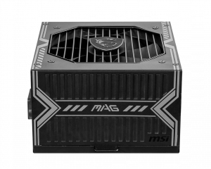 MSI MAG A550BN UK PSU '550W, 80 Plus Bronze certified, 12V Single-Rail, DC-to-DC Circuit, 120mm Fan, Non-Modular, Sleeved Cables, ATX Power Supply Unit, UK Powercord, Black'