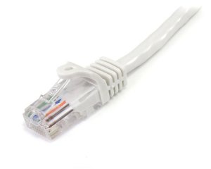 StarTech.com Cat5e Patch Cable with Snagless RJ45 Connectors - 1m, White