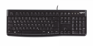 Logitech K120 keyboard USB English Black