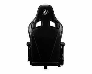 MSI MAG CH130X Gaming Chair 'Black with carbon fiber design with velvet trim, Carbon steel frame, Reclinable backrest, Adjustable 2D Armrests, foam, Ergonomic headrest pillow, Lumbar support cushion'