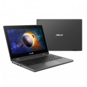 ASUS BR1100FKA-BP0123RA-3Y laptop Hybrid (2-in-1) 29.5 cm (11.6″) Touchscreen HD Intel® Celeron® N N4500 4 GB DDR4-SDRAM 64 GB eMMC Wi-Fi 6 (802.11ax) Windows 10 Pro Education Black, Grey