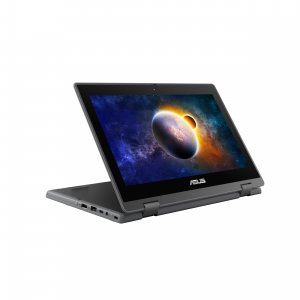 ASUS BR1100FKA-BP0123RA-3Y laptop Hybrid (2-in-1) 29.5 cm (11.6") Touchscreen HD Intel® Celeron® N N4500 4 GB DDR4-SDRAM 64 GB eMMC Wi-Fi 6 (802.11ax) Windows 10 Pro Education Black, Grey