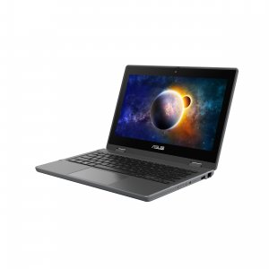 ASUS BR1100FKA-BP0123RA-3Y laptop Hybrid (2-in-1) 29.5 cm (11.6") Touchscreen HD Intel® Celeron® N N4500 4 GB DDR4-SDRAM 64 GB eMMC Wi-Fi 6 (802.11ax) Windows 10 Pro Education Black, Grey