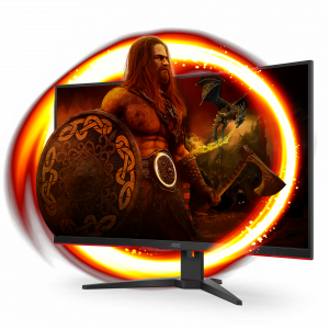 AOC G2 C32G2AE/BK LED display 80 cm (31.5") 1920 x 1080 pixels Full HD Black, Red