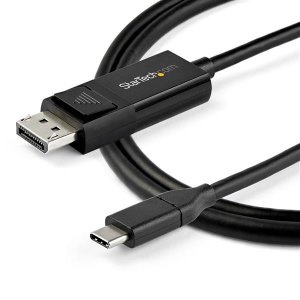 StarTech.com 6ft (2m) USB C to DisplayPort 1.4 Cable 8K 60Hz/4K - Bidirectional DP to USB-C or USB-C to DP Reversible Video Adapter Cable -HBR3/HDR/DSC - USB Type C/TB3 Monitor Cable