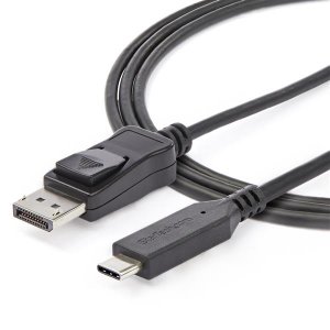 StarTech.com 6ft/1.8m USB C to DisplayPort 1.4 Cable - 4K/5K/8K USB Type-C to DP 1.4 Alt Mode Video Adapter Converter - HBR3/HDR/DSC - 8K 60Hz DP Monitor Cable for USB-C/Thunderbolt 3