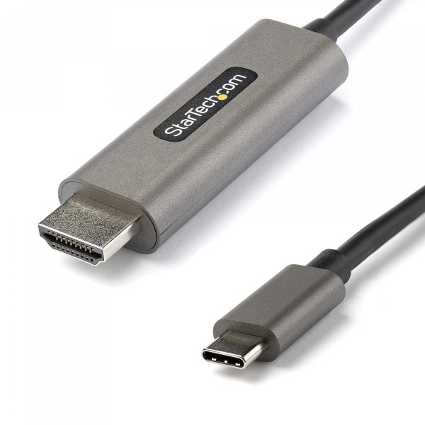StarTech.com 3ft (1m) USB C to HDMI Cable 4K 60Hz w/ HDR10 - Ultra HD USB Type-C to 4K HDMI 2.0b Video Adapter Cable - USB-C to HDMI HDR Monitor/Display Converter - DP 1.4 Alt Mode HBR3