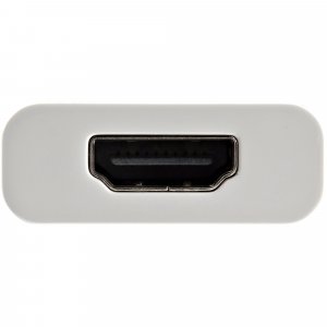 StarTech.com USB C to HDMI 2.0 Adapter with Power Delivery - 4K 60Hz USB Type-C to HDMI Display Video Converter - 60W PD Pass-Through Charging Port - Thunderbolt 3 Compatible - White