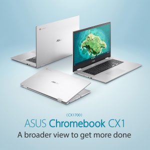 ASUS Chromebook CX1700CKA-AU0021 43.9 cm (17.3") Full HD Intel® Pentium® Silver N6000 4 GB LPDDR4x-SDRAM 128 GB eMMC Wi-Fi 6 (802.11ax) ChromeOS Silver