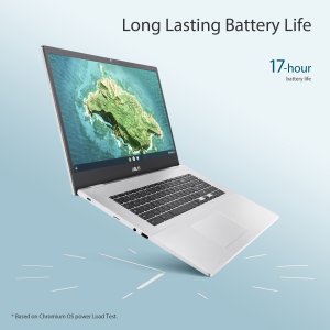 ASUS Chromebook CX1700CKA-AU0021 43.9 cm (17.3") Full HD Intel® Pentium® Silver N6000 4 GB LPDDR4x-SDRAM 128 GB eMMC Wi-Fi 6 (802.11ax) ChromeOS Silver
