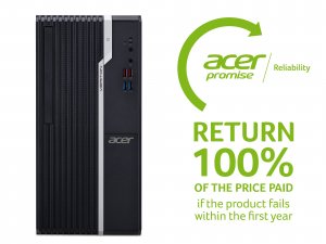 Acer Veriton S2680G Intel® Core™ i5 i5-11400 8 GB DDR4-SDRAM 256 GB SSD Windows 10 Pro Desktop PC Black