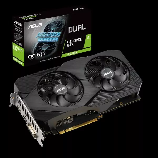 Asus | ASUS Dual -GTX1660S-O6G-EVO NVIDIA GeForce GTX 1660 SUPER 6