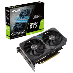 ASUS Dual -RTX3050-O8G graphics card NVIDIA GeForce RTX 3050 8 GB GDDR6