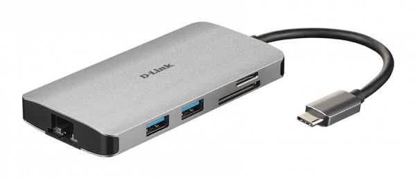 D-Link DUB-M810 notebook dock/port replicator Wired USB 3.2 Gen 1 (3.1 Gen 1) Type-C Silver