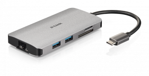 D-Link DUB-M810 notebook dock/port replicator Wired USB 3.2 Gen 1 (3.1 Gen 1) Type-C Silver