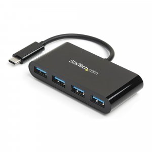 StarTech.com 4-Port USB-C Hub - USB-C to 4x USB-A - USB 3.0 Hub - Bus Powered~4-Port USB-C Hub - USB-C to 4x USB-A - USB 3.0 Hub - 5Gbps - Bus Powered