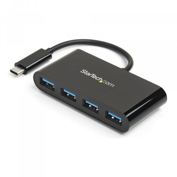 StarTech.com 4-Port USB-C Hub - USB-C to 4x USB-A - USB 3.0 Hub - Bus Powered~4-Port USB-C Hub - USB-C to 4x USB-A - USB 3.0 Hub - 5Gbps - Bus Powered