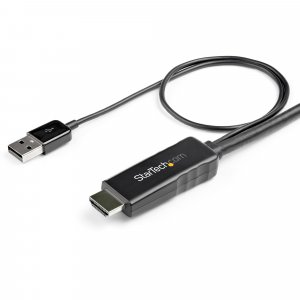 StarTech.com 2m (6ft) HDMI to DisplayPort Cable 4K 30Hz - Active HDMI 1.4 to DP 1.2 Adapter Converter Cable with Audio - USB Powered - Mac & Windows - HDMI Laptop to DP Monitor - Male/Male