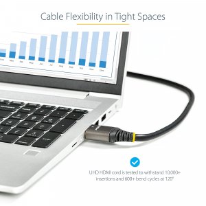 StarTech.com 3ft (1m) HDMI 2.1 Cable 8K - Certified Ultra High Speed HDMI Cable 48Gbps - 8K 60Hz/4K 120Hz HDR10+ eARC - Ultra HD 8K HDMI Cable - Monitor/TV/Display - Flexible TPE Jacket