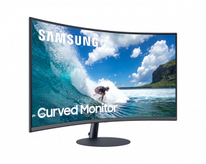 Samsung C27T550FDR 68.6 cm (27") 1920 x 1080 pixels Full HD Blue, Grey