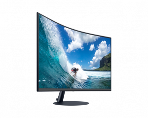 Samsung C27T550FDR 68.6 cm (27") 1920 x 1080 pixels Full HD Blue, Grey