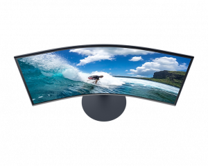 Samsung C27T550FDR 68.6 cm (27") 1920 x 1080 pixels Full HD Blue, Grey