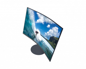 Samsung C27T550FDR 68.6 cm (27") 1920 x 1080 pixels Full HD Blue, Grey
