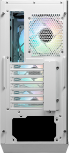 MSI MPG GUNGNIR 110R WHITE Mid Tower Gaming Computer Case 'White, 4x 120mm ARGB Fan, 1 to 6 ARGB Control board, USB Type-C, Tempered Glass, Center, ATX, mATX, mini-ITX'