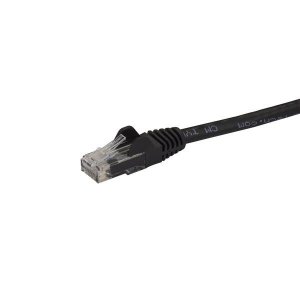 StarTech.com 1.5m CAT6 Ethernet Cable - Black CAT 6 Gigabit Ethernet Wire -650MHz 100W PoE RJ45 UTP Network/Patch Cord Snagless w/Strain Relief Fluke Tested/Wiring is UL Certified/TIA