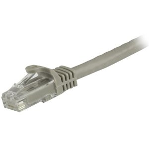 StarTech.com 1.5m CAT6 Ethernet Cable - Grey CAT 6 Gigabit Ethernet Wire -650MHz 100W PoE RJ45 UTP Network/Patch Cord Snagless w/Strain Relief Fluke Tested/Wiring is UL Certified/TIA