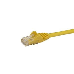 StarTech.com 1m CAT6 Ethernet Cable - Yellow CAT 6 Gigabit Ethernet Wire -650MHz 100W PoE RJ45 UTP Network/Patch Cord Snagless w/Strain Relief Fluke Tested/Wiring is UL Certified/TIA