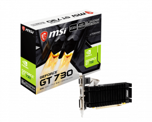 MSI N730K-2GD3H/LPV1 NVIDIA GeForce GT 730 2 GB GDDR3