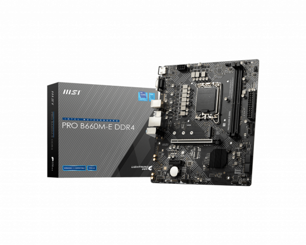 MSI MB PRO B660M-E DDR4 Intel B660 LGA 1700 micro ATX