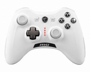 MSI FORCE GC30 V2 WHITE Wireless Gaming Controller 'PC and Android ready, Upto 8 hours battery usage, adjustable D-Pad cover, Dual vibration motors, Ergonomic design'