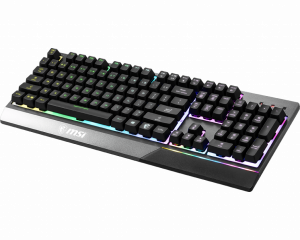 MSI VIGOR GK30 RGB MEMchanical Gaming Keyboard ' UK Layout, MECH. Membrane switches, 6-Zone RGB Lighting, RGB Mystic Light, water repellent keyboard design'