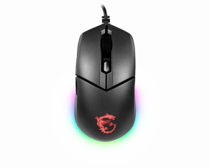 MSI CLUTCH GM11 WHITE Gaming Mouse '2-Zone RGB, upto 5000 DPI, 6 Programmable button, Symmetrical design, OMRON Switches, Center'