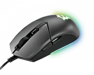 MSI CLUTCH GM11 WHITE Gaming Mouse '2-Zone RGB, upto 5000 DPI, 6 Programmable button, Symmetrical design, OMRON Switches, Center'