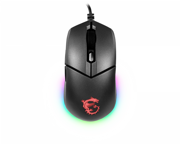 MSI CLUTCH GM11 WHITE Gaming Mouse '2-Zone RGB, upto 5000 DPI, 6 Programmable button, Symmetrical design, OMRON Switches, Center'