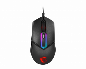 MSI CLUTCH GM30 RGB Optical Gaming Mouse '6200 DPI Optical Sensor, 6 Programmable button, Dual-Zone RGB, Ergonomic design, OMRON Switch with 20+ Million Clicks, RGB Mystic Light'