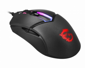 MSI CLUTCH GM30 RGB Optical Gaming Mouse '6200 DPI Optical Sensor, 6 Programmable button, Dual-Zone RGB, Ergonomic design, OMRON Switch with 20+ Million Clicks, RGB Mystic Light'