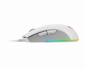 MSI CLUTCH GM11 WHITE Gaming Mouse '2-Zone RGB, upto 5000 DPI, 6 Programmable button, Symmetrical design, OMRON Switches, Center'