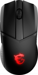 MSI CLUTCH GM41 LIGHTWEIGHT WIRELESS Gaming Mouse 'RGB, upto 20000 DPI, low latency, 74g weight, 80 hours battery life, 6 Programmable button, Symmetrical design, OMRON Switches, Dragon Center'