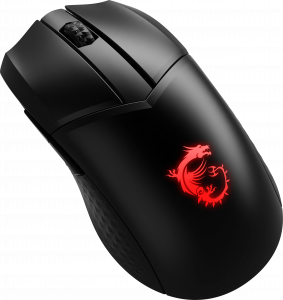 MSI CLUTCH GM41 LIGHTWEIGHT WIRELESS Gaming Mouse 'RGB, upto 20000 DPI, low latency, 74g weight, 80 hours battery life, 6 Programmable button, Symmetrical design, OMRON Switches, Dragon Center'