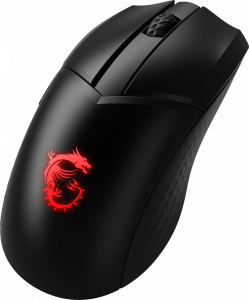 MSI CLUTCH GM41 LIGHTWEIGHT WIRELESS Gaming Mouse 'RGB, upto 20000 DPI, low latency, 74g weight, 80 hours battery life, 6 Programmable button, Symmetrical design, OMRON Switches, Dragon Center'