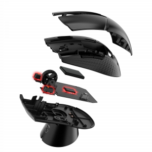 MSI CLUTCH GM41 LIGHTWEIGHT WIRELESS Gaming Mouse 'RGB, upto 20000 DPI, low latency, 74g weight, 80 hours battery life, 6 Programmable button, Symmetrical design, OMRON Switches, Dragon Center'