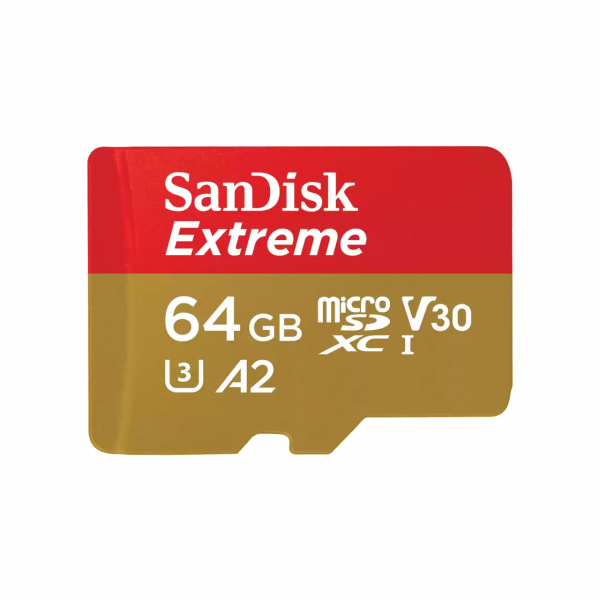 SanDisk Extreme 64 GB MicroSDXC UHS-I Class 10