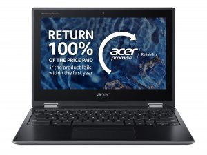 Acer Chromebook R752TN-C32N N4020 29.5 cm (11.6") Touchscreen HD Intel® Celeron® N 4 GB LPDDR4-SDRAM 32 GB Flash Wi-Fi 5 (802.11ac) ChromeOS Black