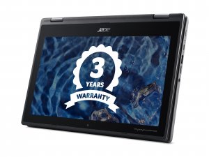 Acer Chromebook R752TN-C32N N4020 29.5 cm (11.6") Touchscreen HD Intel® Celeron® N 4 GB LPDDR4-SDRAM 32 GB Flash Wi-Fi 5 (802.11ac) ChromeOS Black