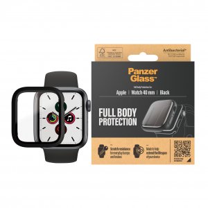 PanzerGlass ® Screen Protector Full Body Apple Watch Series 4 | 5 | 6 | SE 40mm | Black